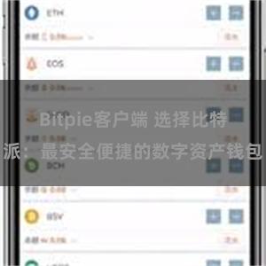 Bitpie客户端 选择比特派：最安全便捷的数字资产钱包